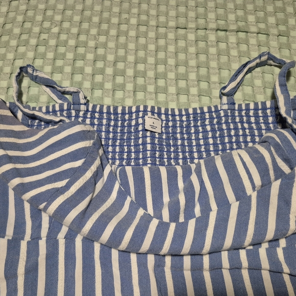 Old Navy Blue and White Striped Dress - Picture 5 of 7